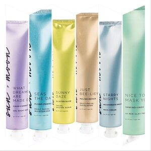 Sun + Moon Skincare Set 6 Products Face‎ Wash Facial Mask Moisturizer Neck Cream